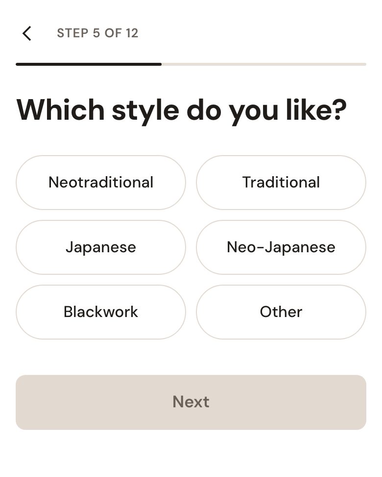 Booking question Which style do you like, with only the styles this artist offers: Neotraditional, Traditional, Japanese, Neo-Japanese, Blackwork and Other.